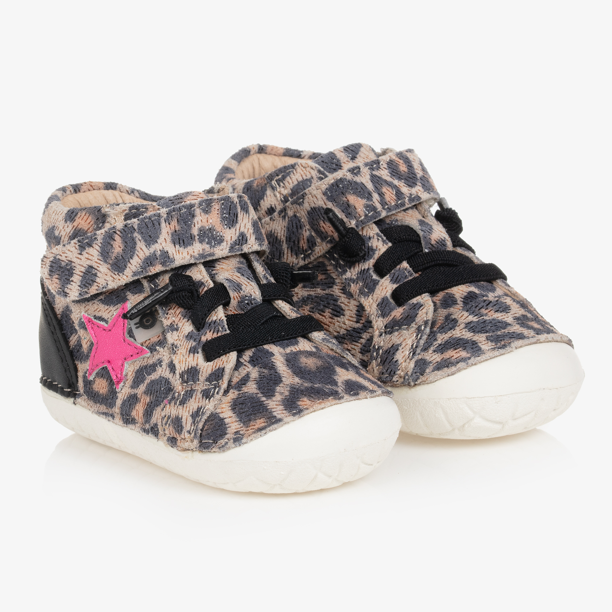 Childrens leopard best sale print trainers