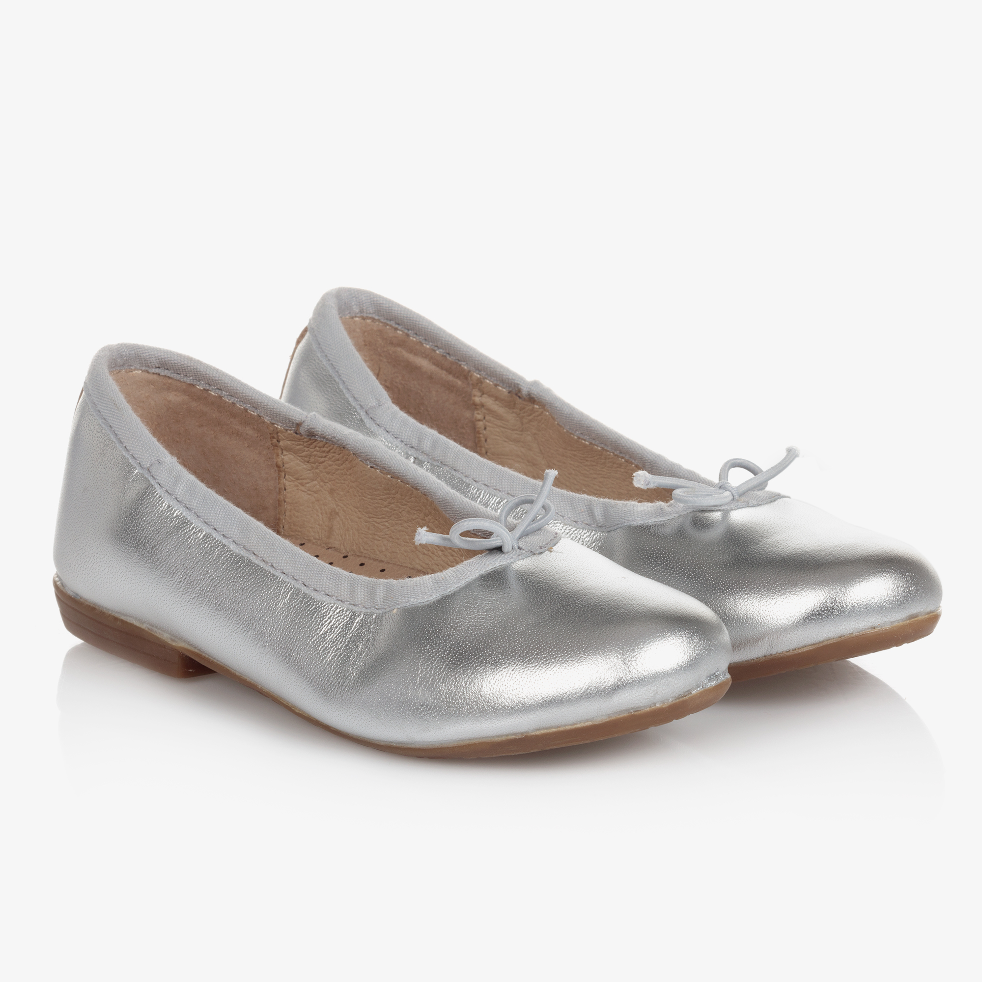 Girls silver ballet flats online