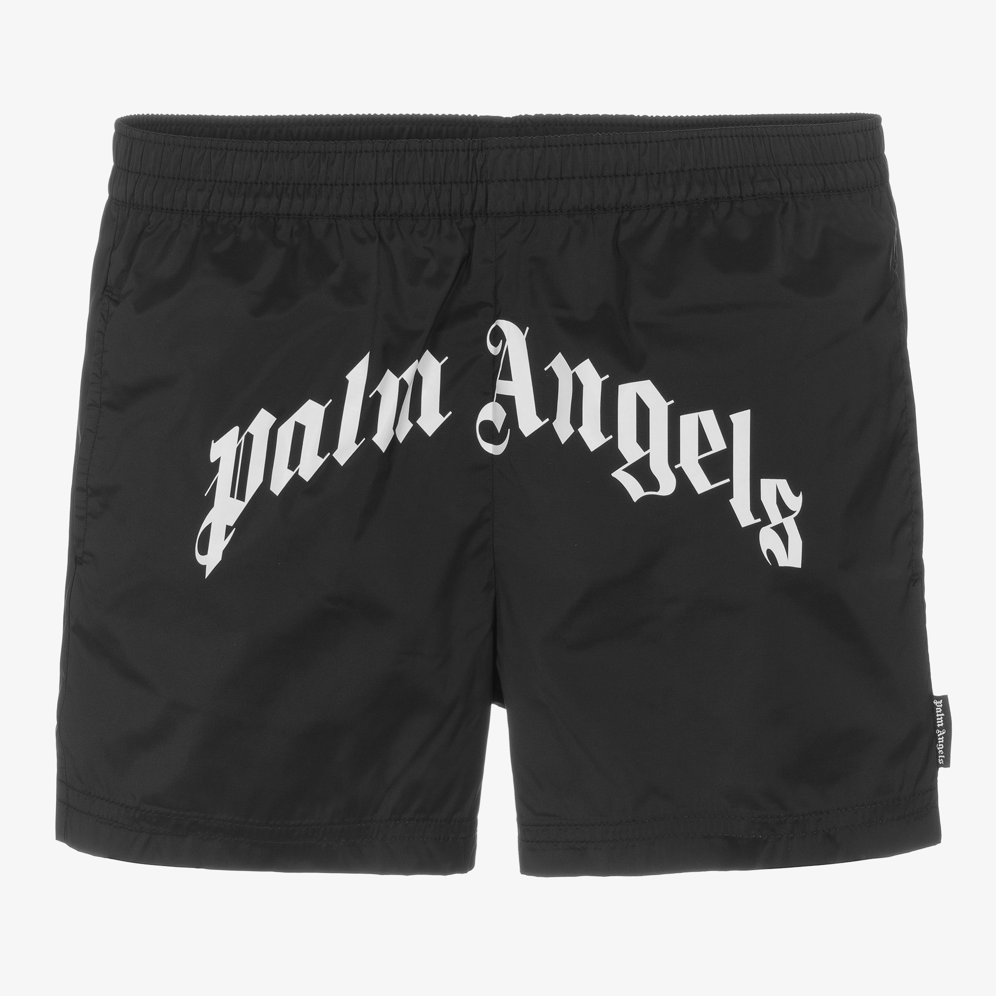 PALM ANGELS, Black Men's Swim Shorts
