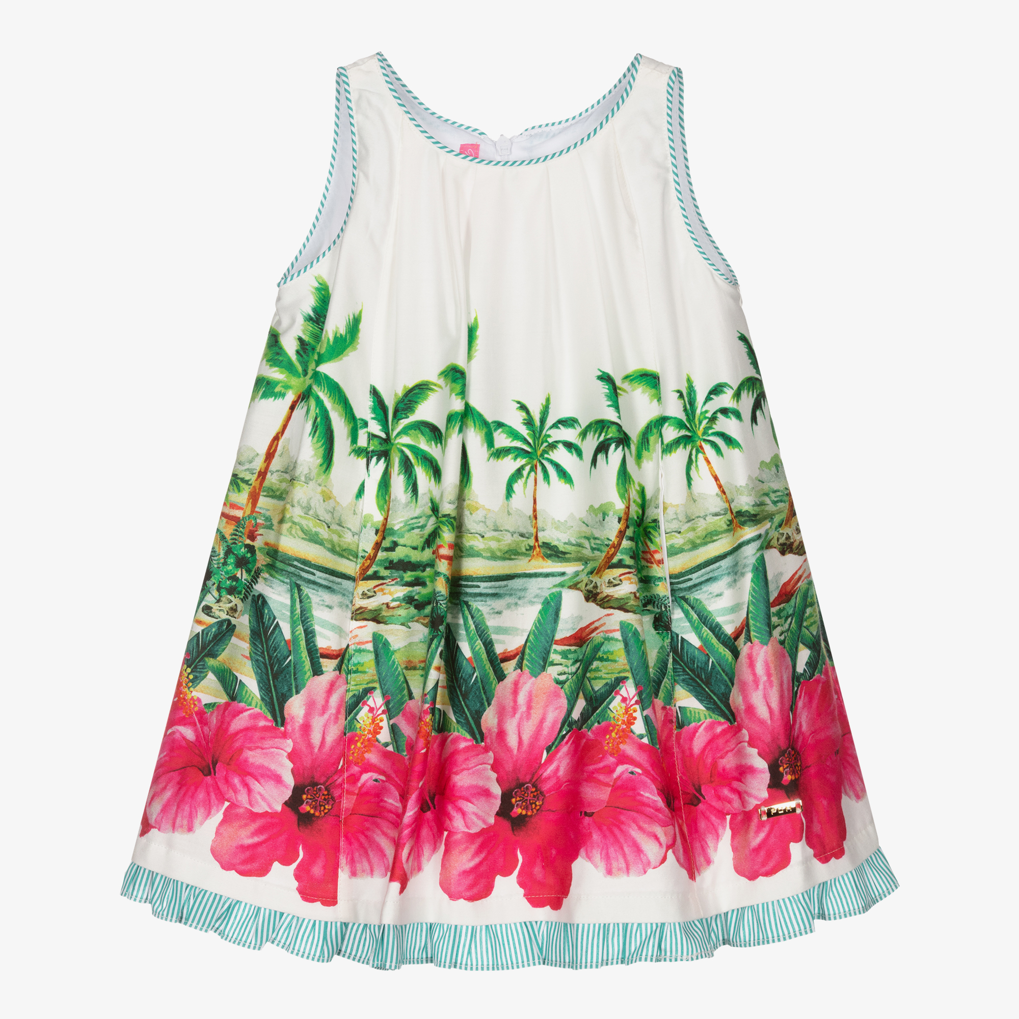 Buy INTUNE White Summer Cotton Dress for Girls | Shoppers Stop