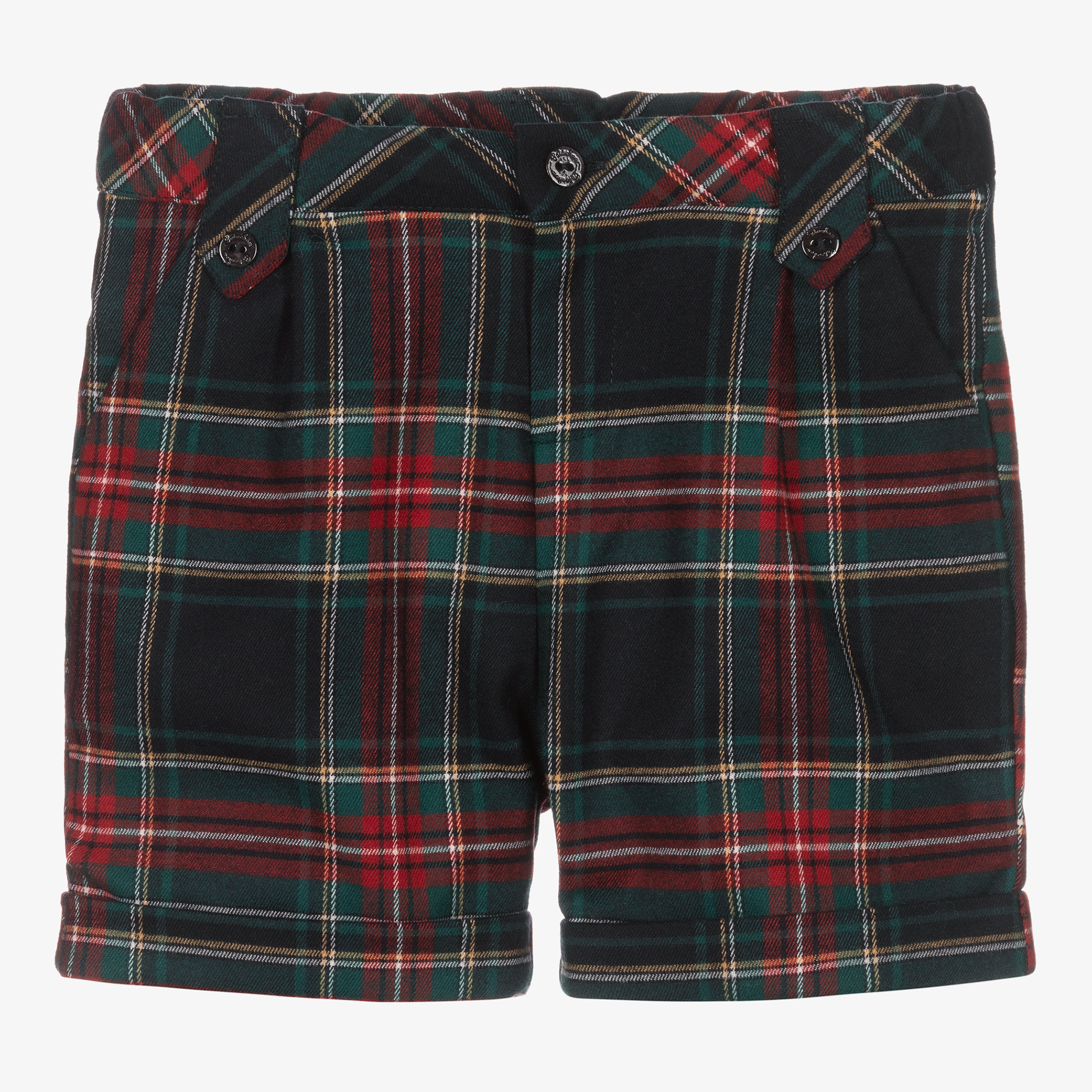 Red store flannel shorts