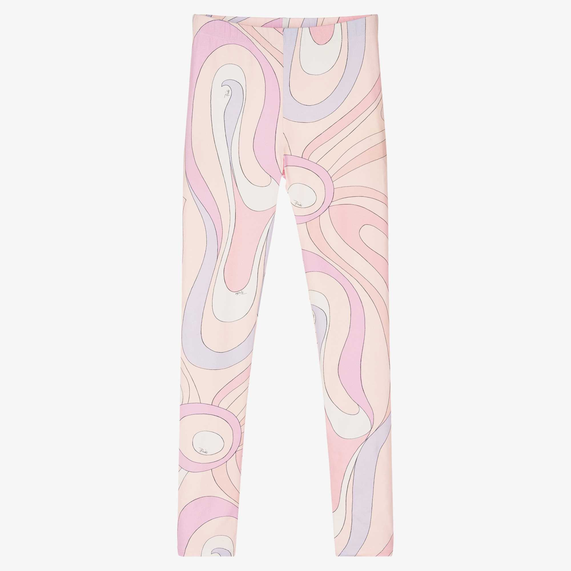 PUCCI - Teen Girls Green Cotton Iride Print Leggings