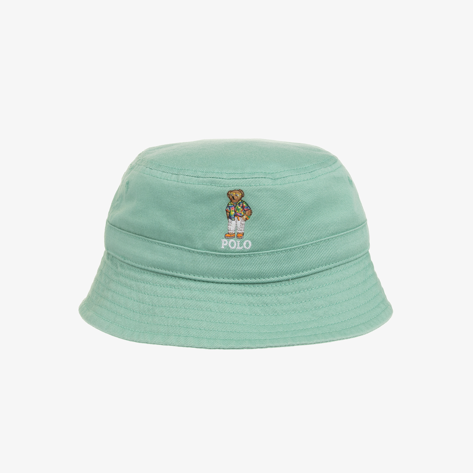 Ralph Lauren Baby Boys Green Polo Bear Bucket Hat Childrensalon Outlet