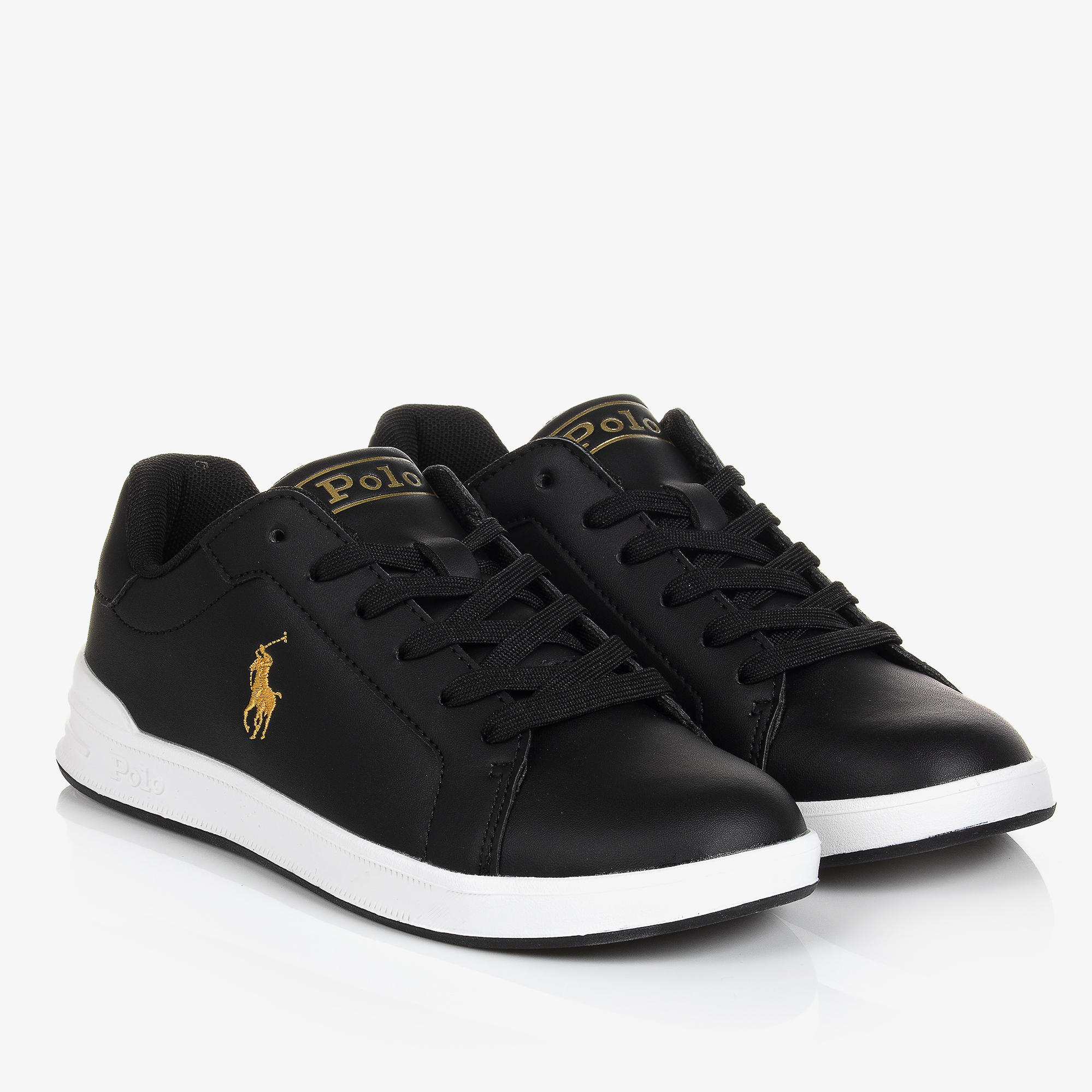 Ralph lauren all black shoes best sale