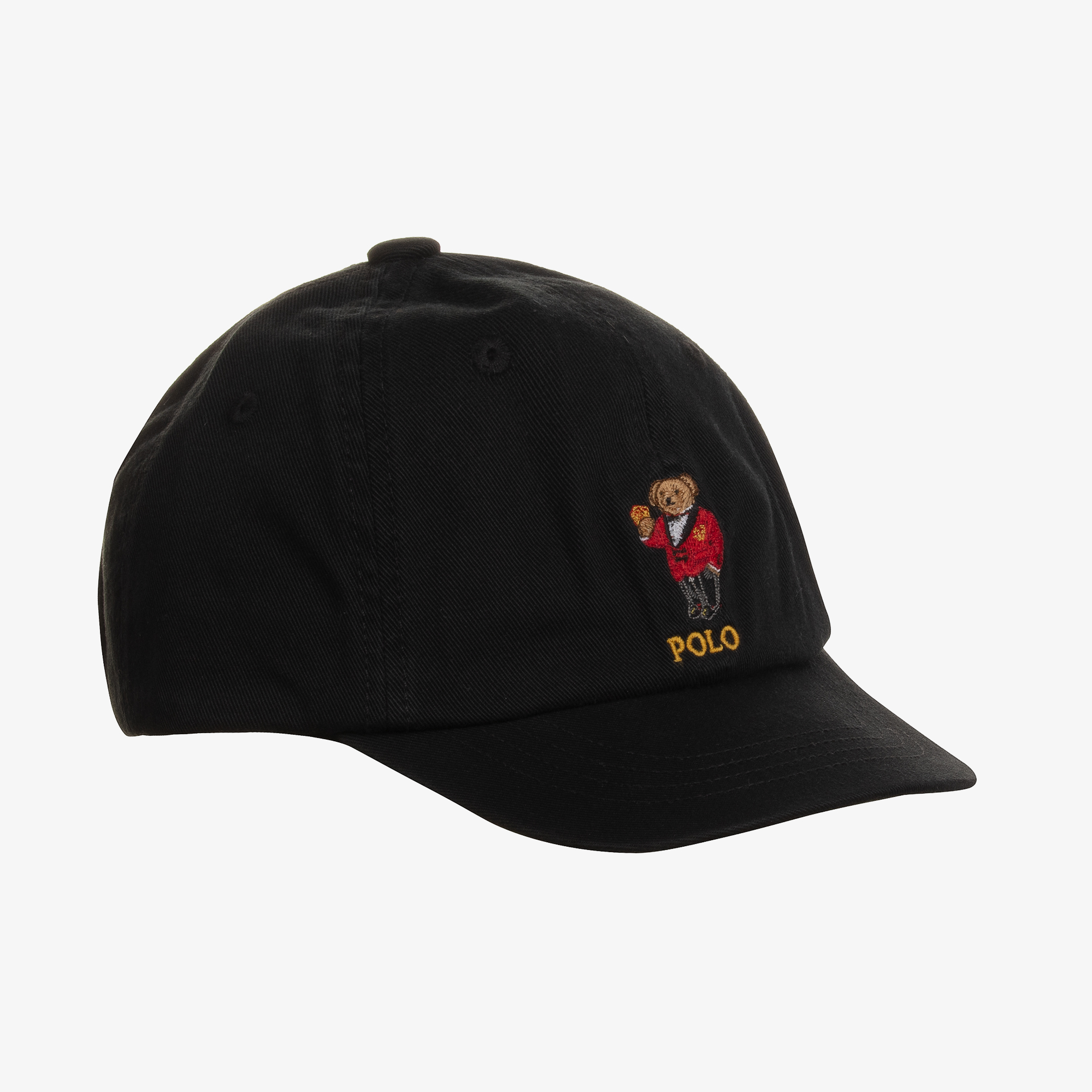 Ralph Lauren Boys Black Polo Bear Cotton Cap