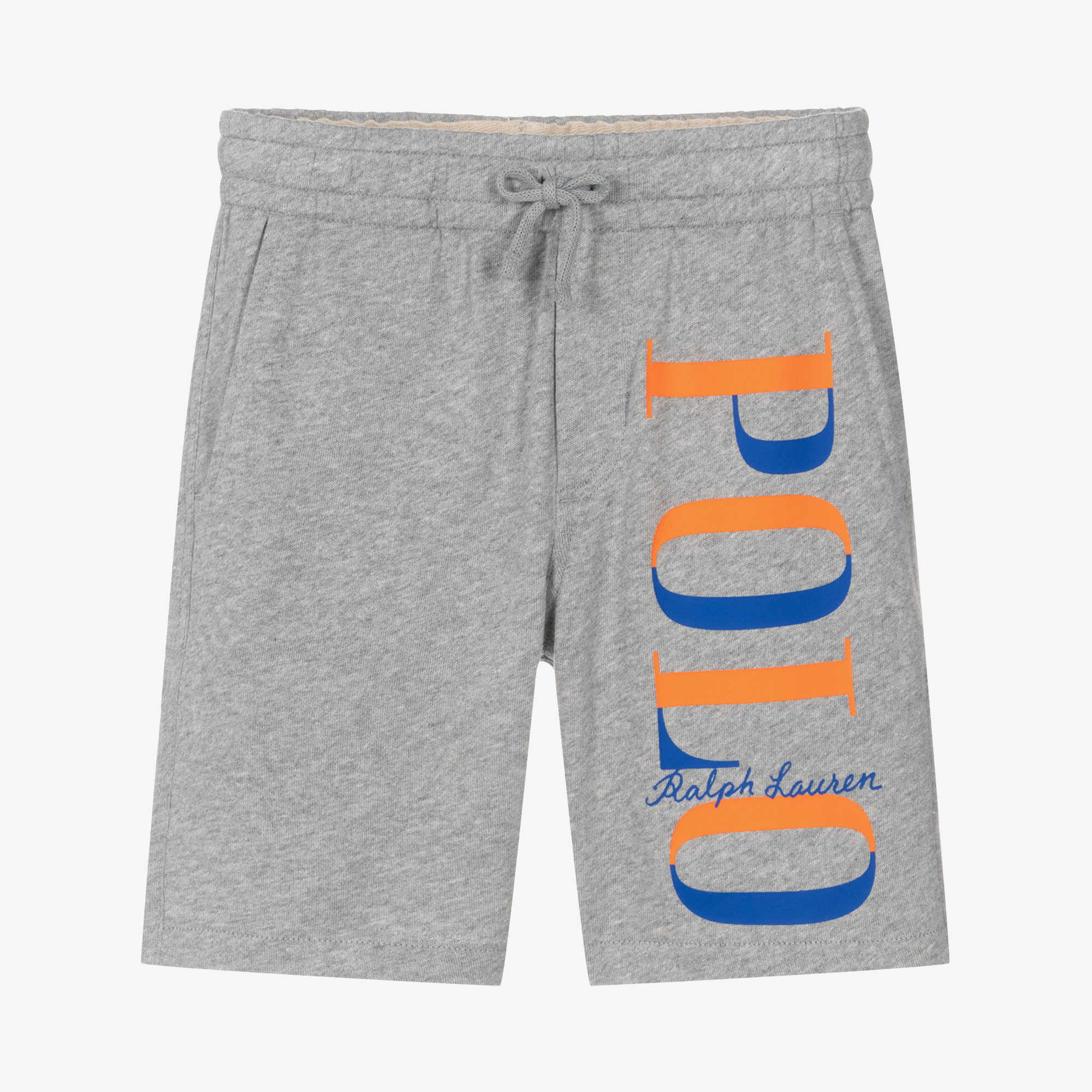 Ralph Lauren Boys Grey Cotton Logo Shorts