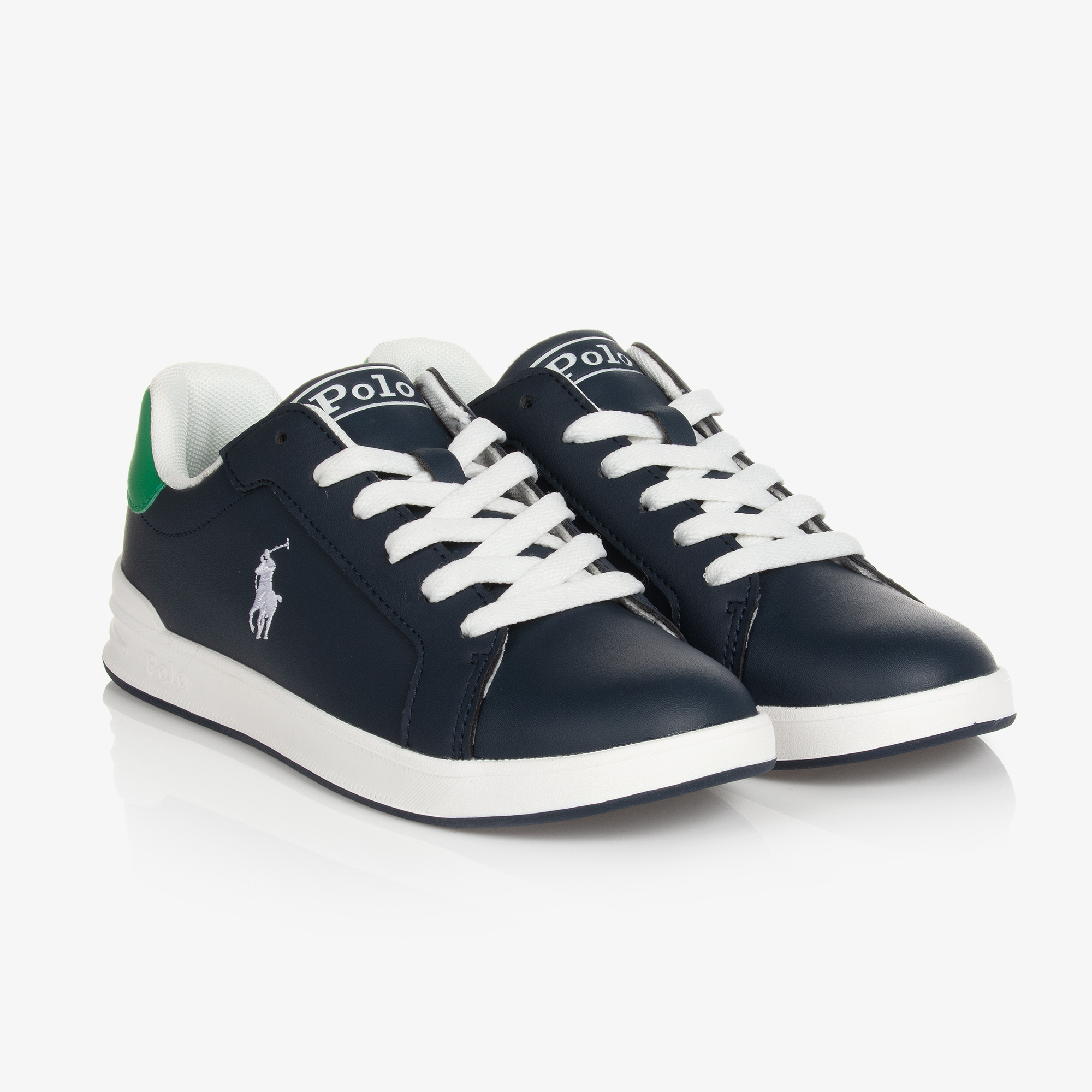 Ralph lauren navy on sale trainers