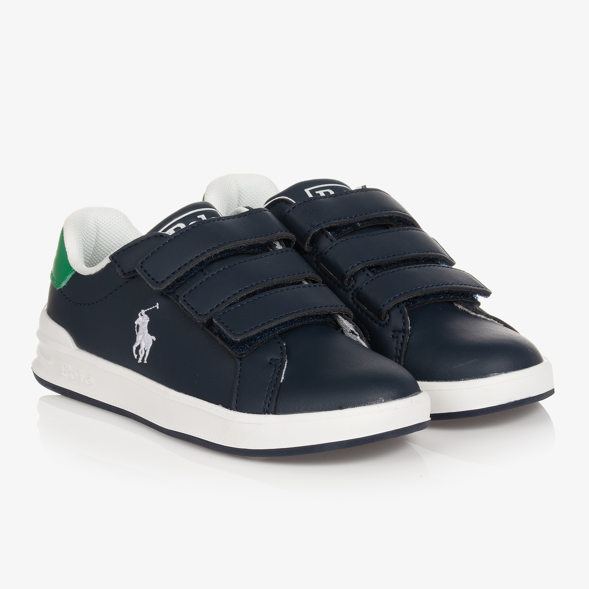 Ralph lauren black velcro on sale trainers