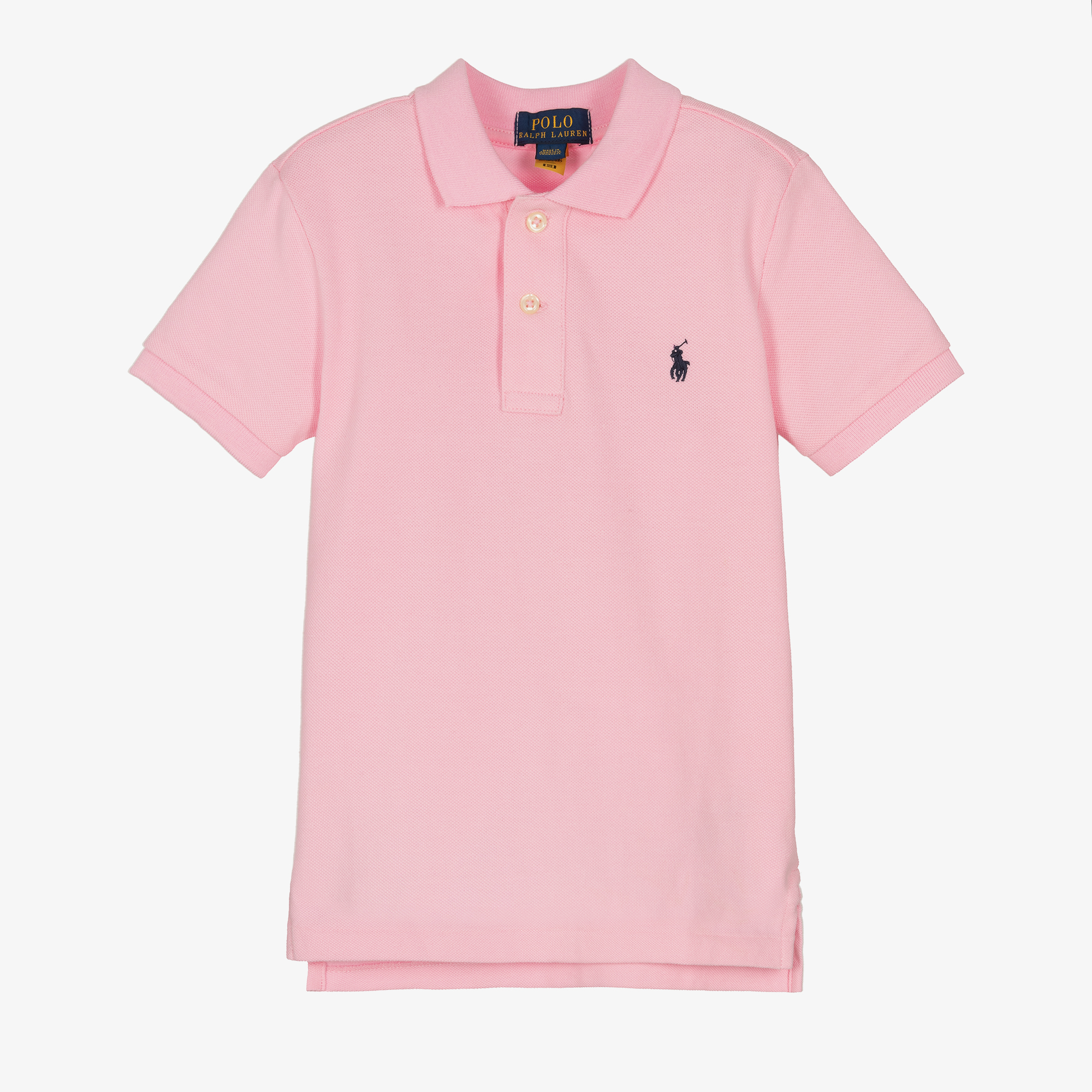 boys pink polo