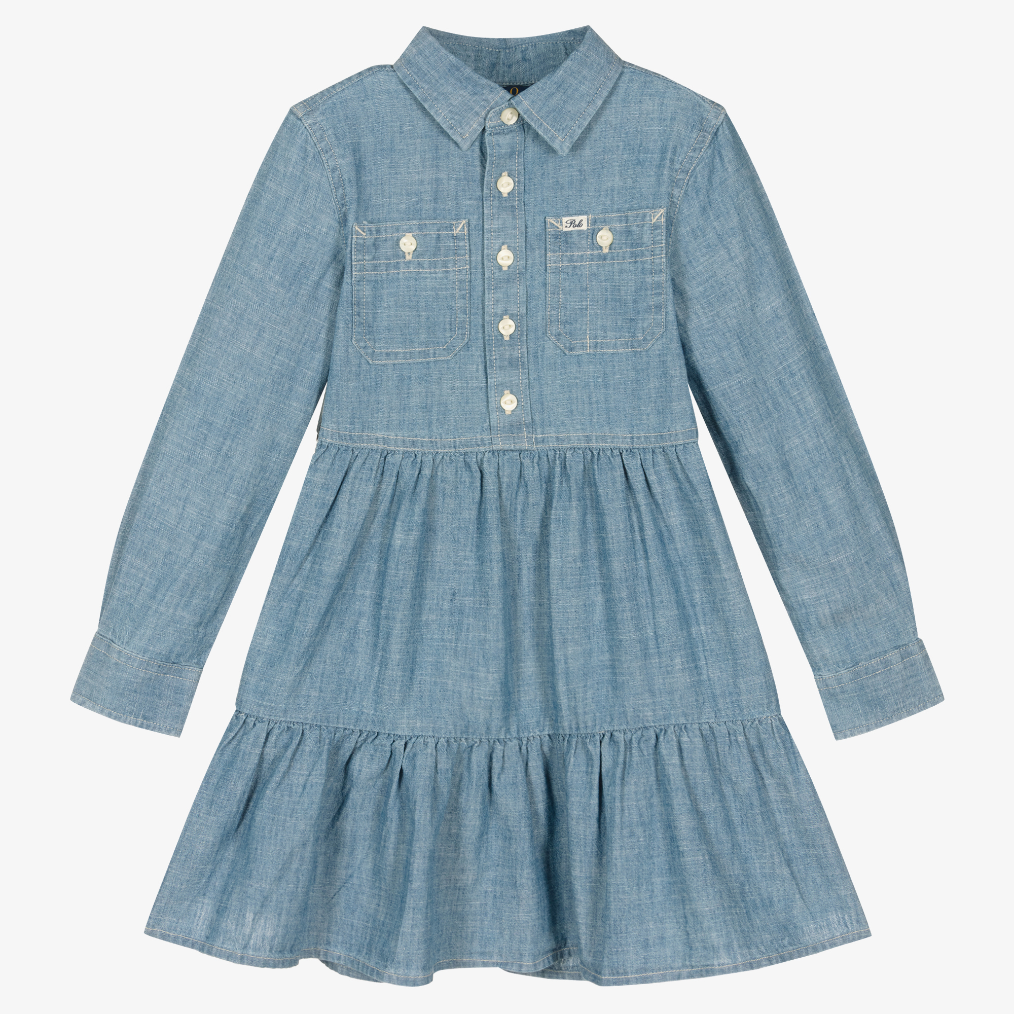 Ralph lauren baby deals girl denim dress