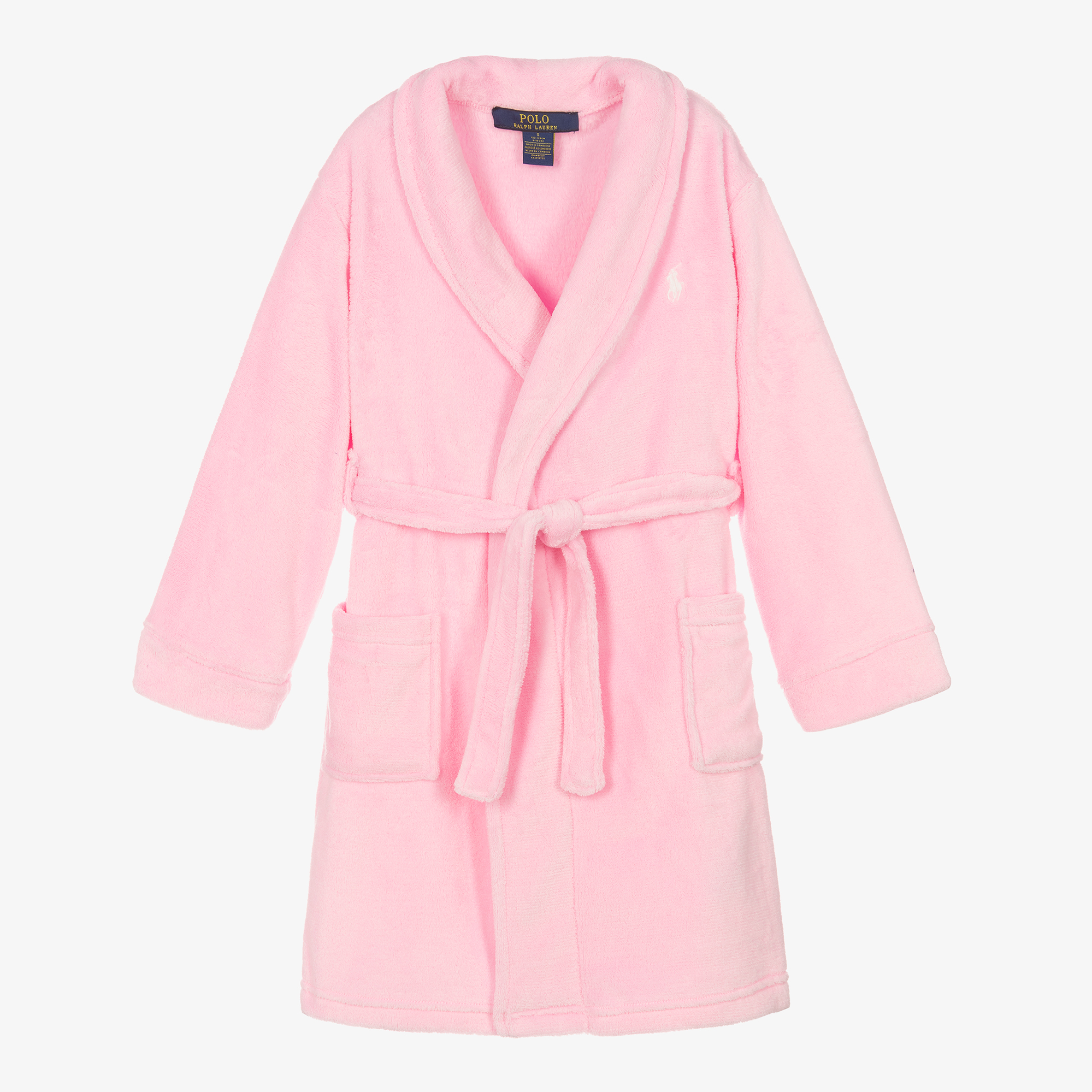 Ralph Lauren Girls Pink Pony Dressing Gown