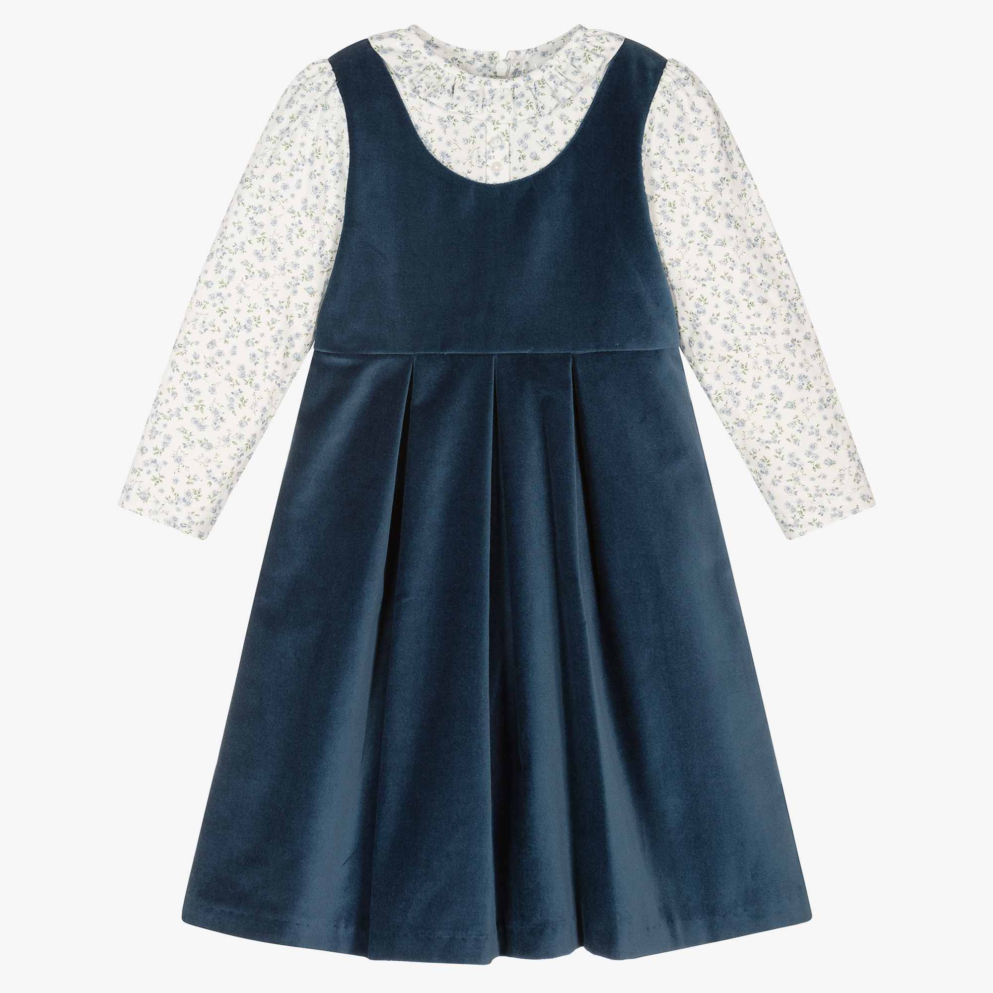 Blue velvet 2024 floral dress