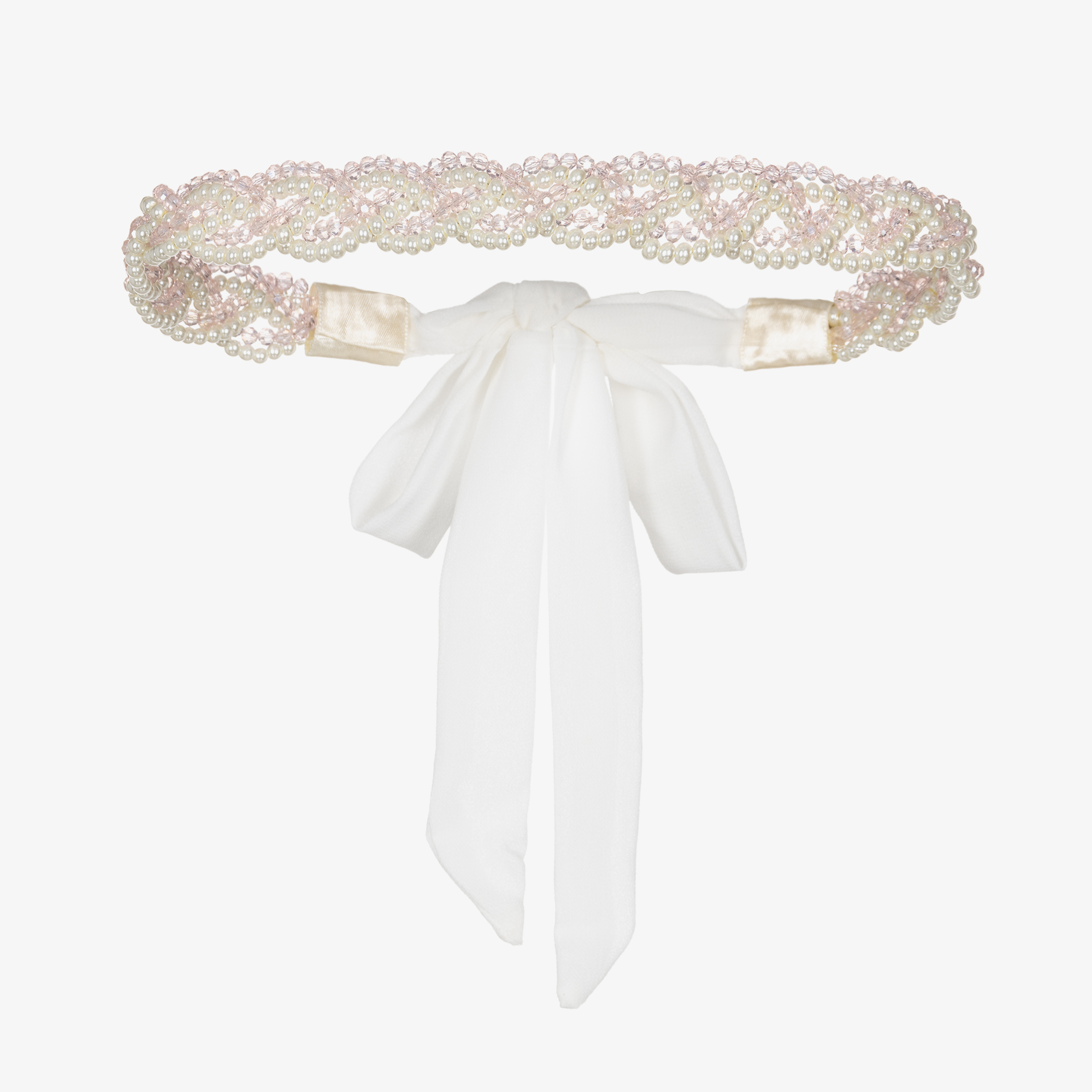 Sienna Likes To Party Girls Pearl & Crystal Garland Hairband
