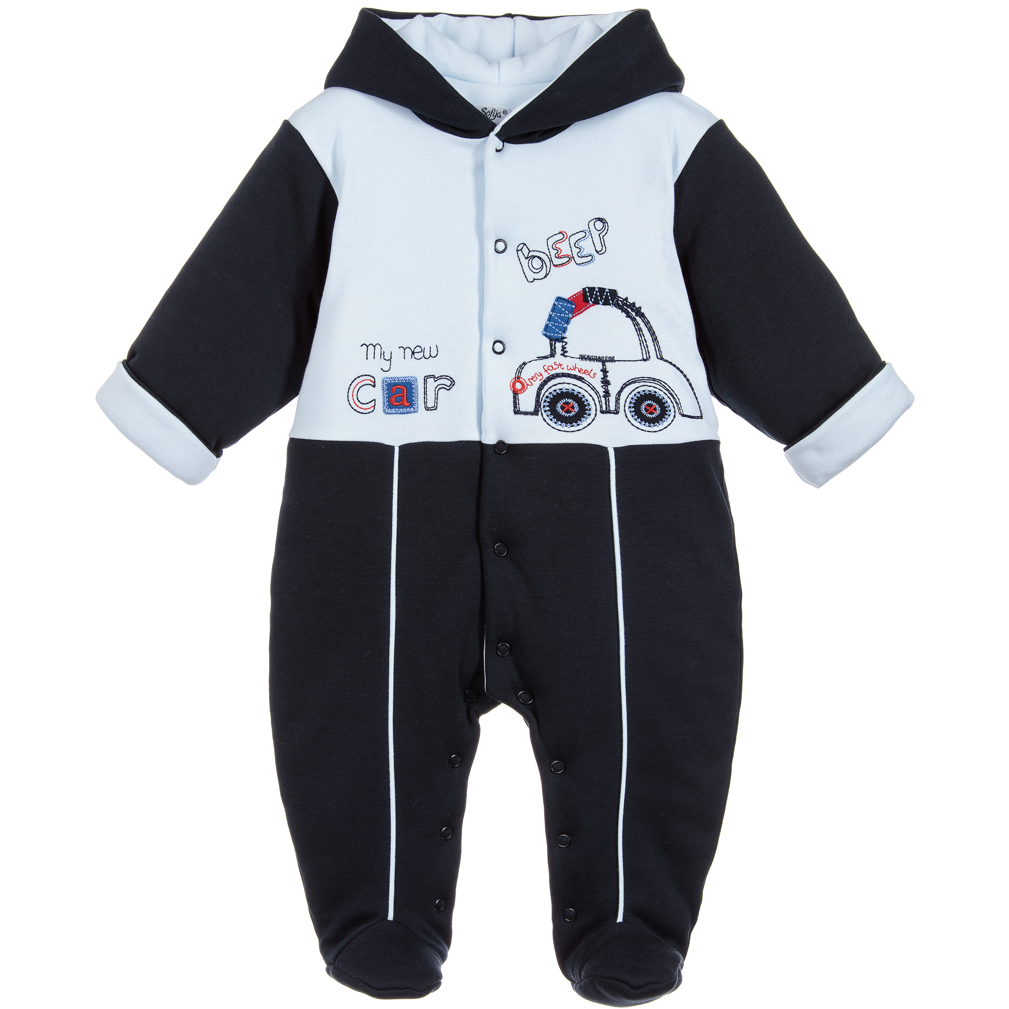 baby boy fleece pram suit