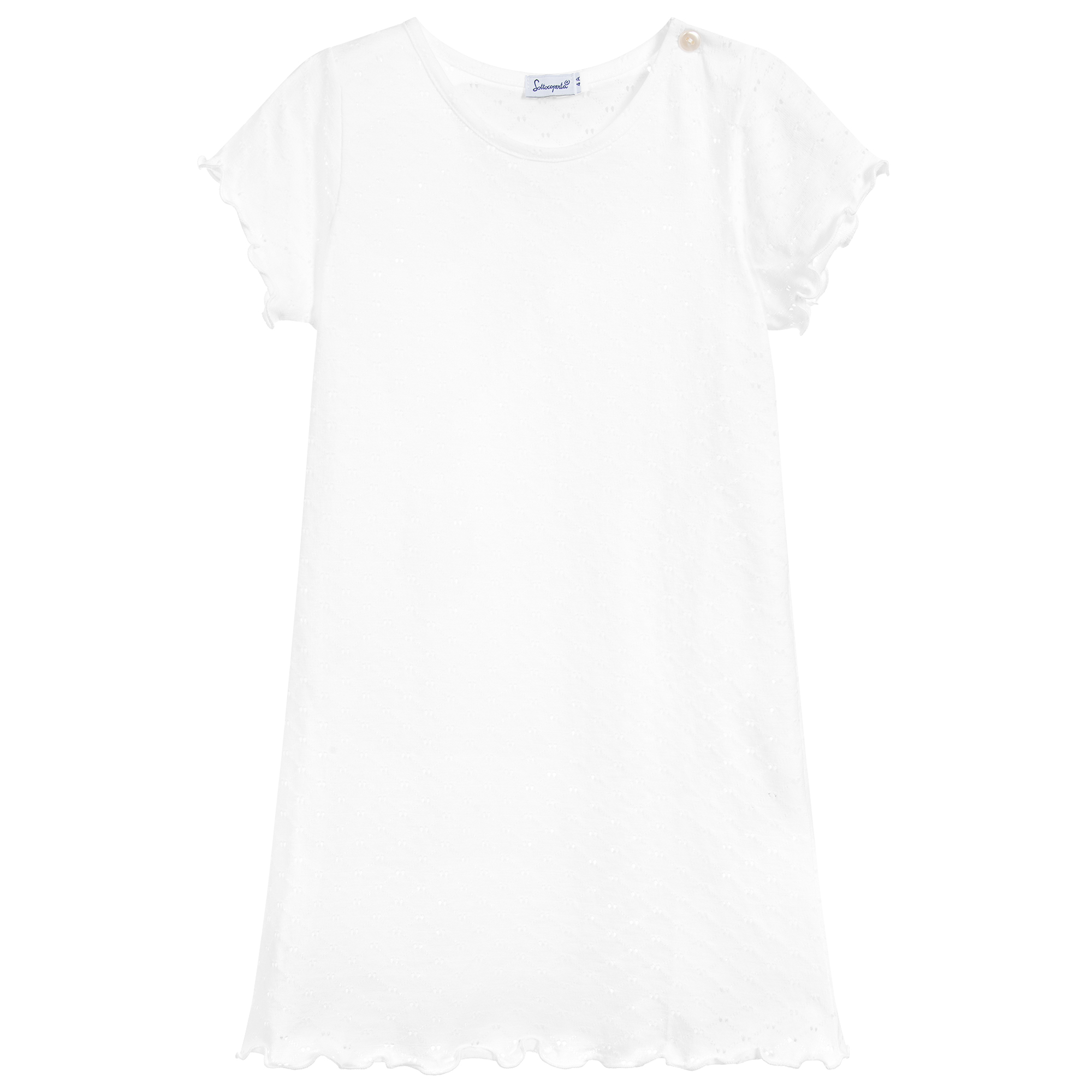 ladies white cotton nightgown