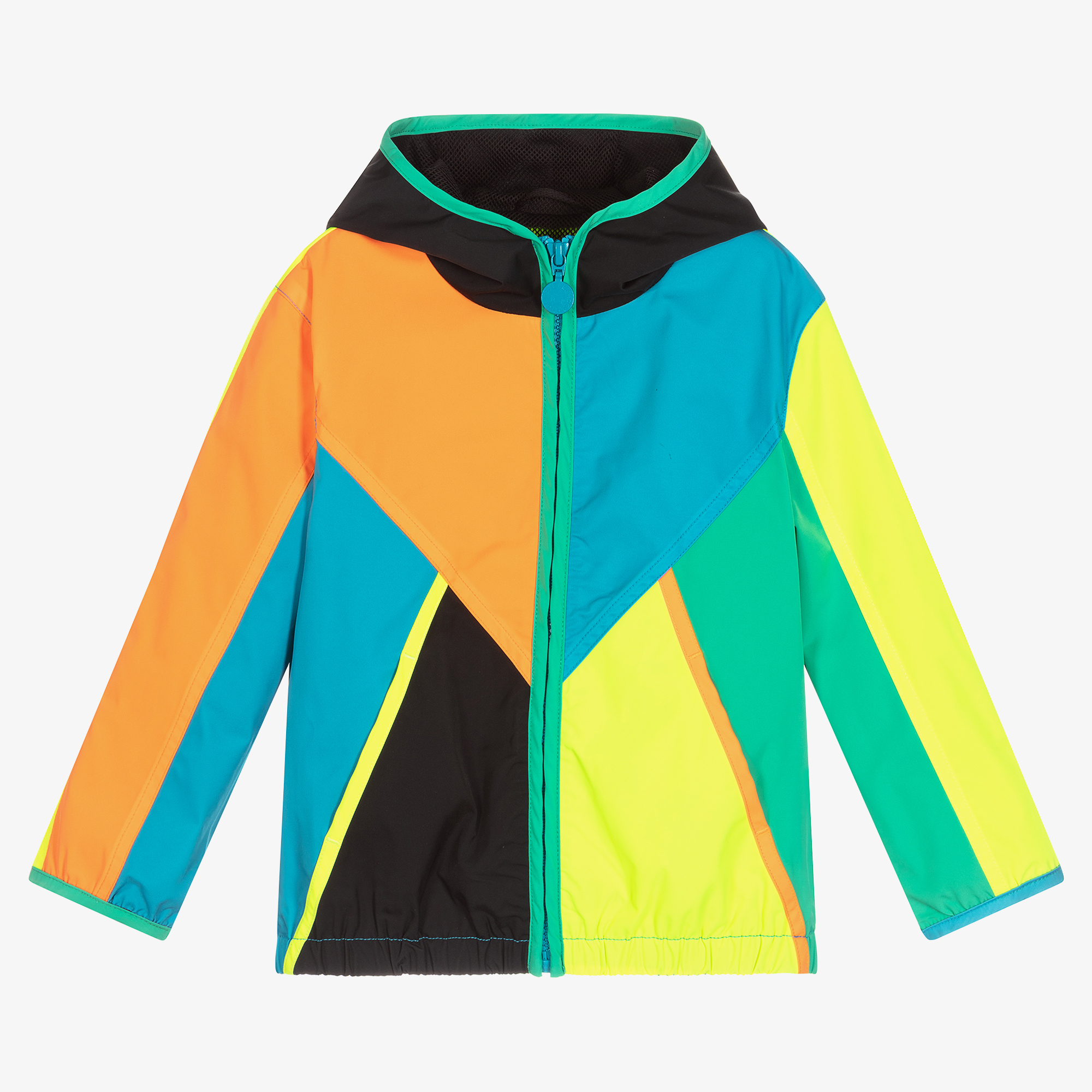 Hooded sports jacket - Dark blue/Block-coloured - Kids | H&M IN