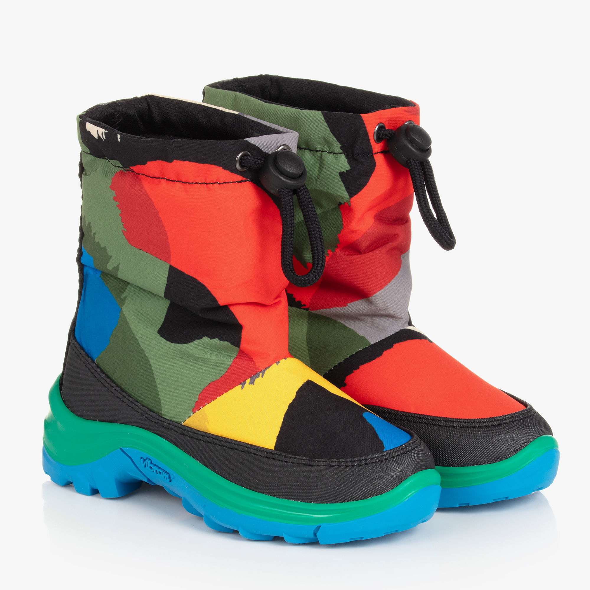 Stella McCartney Kids Boys Multicolour Patterned Snowboots Childrensalon Outlet