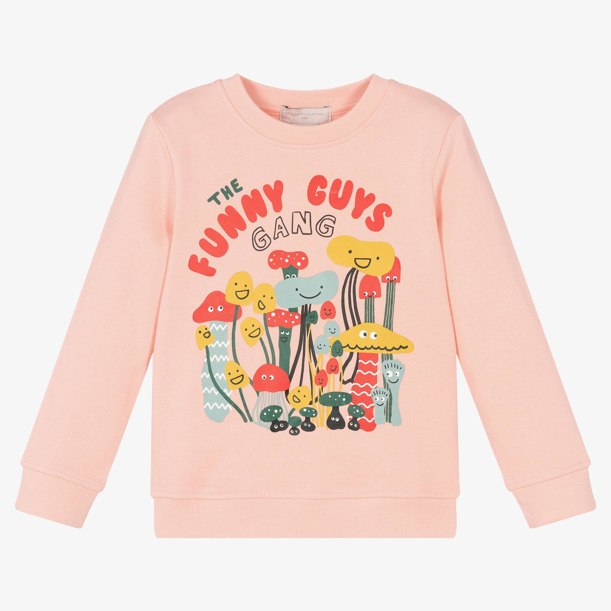 Stella McCartney Kids graphic-print cotton sweatshirt - Orange