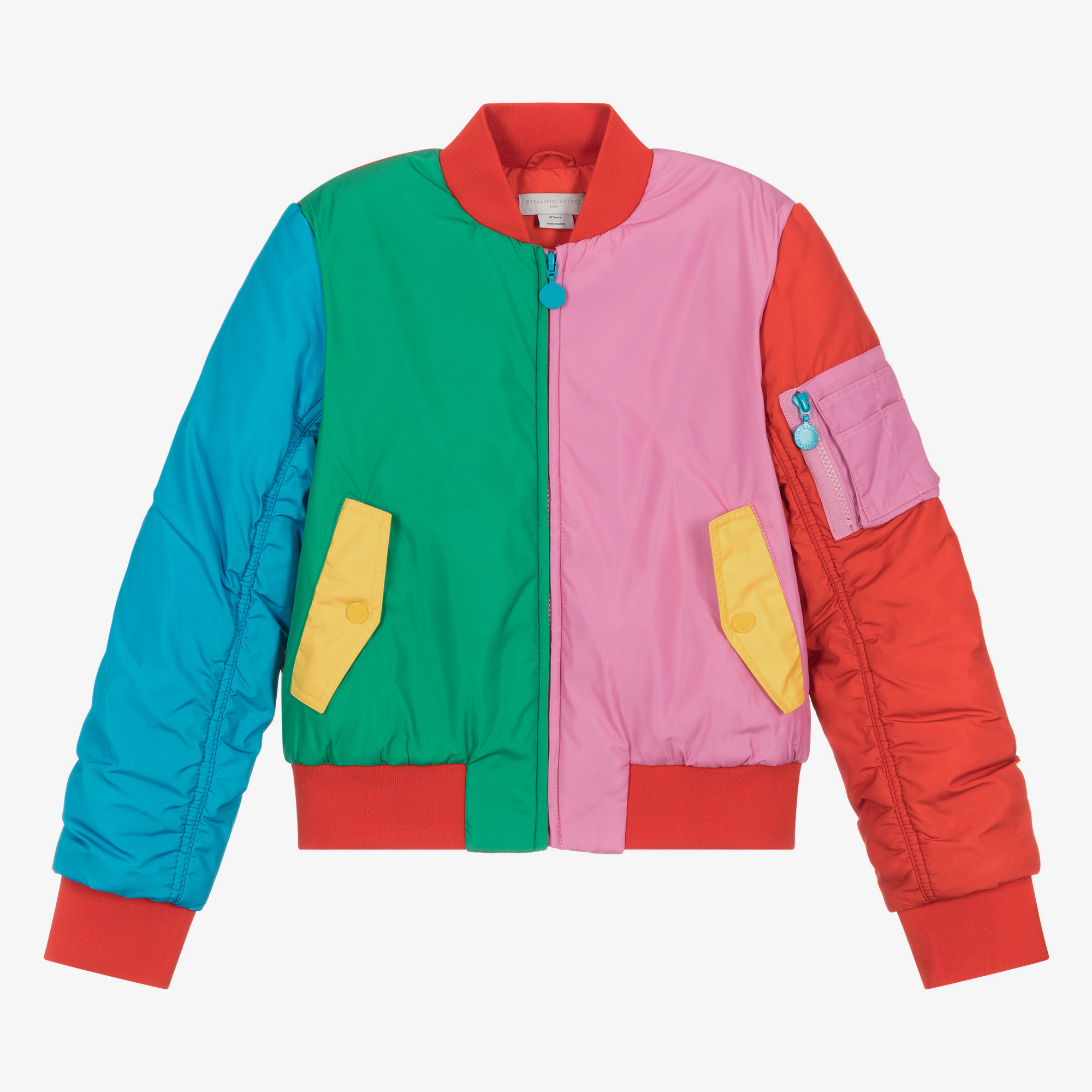 Colour block bomber on sale jacket