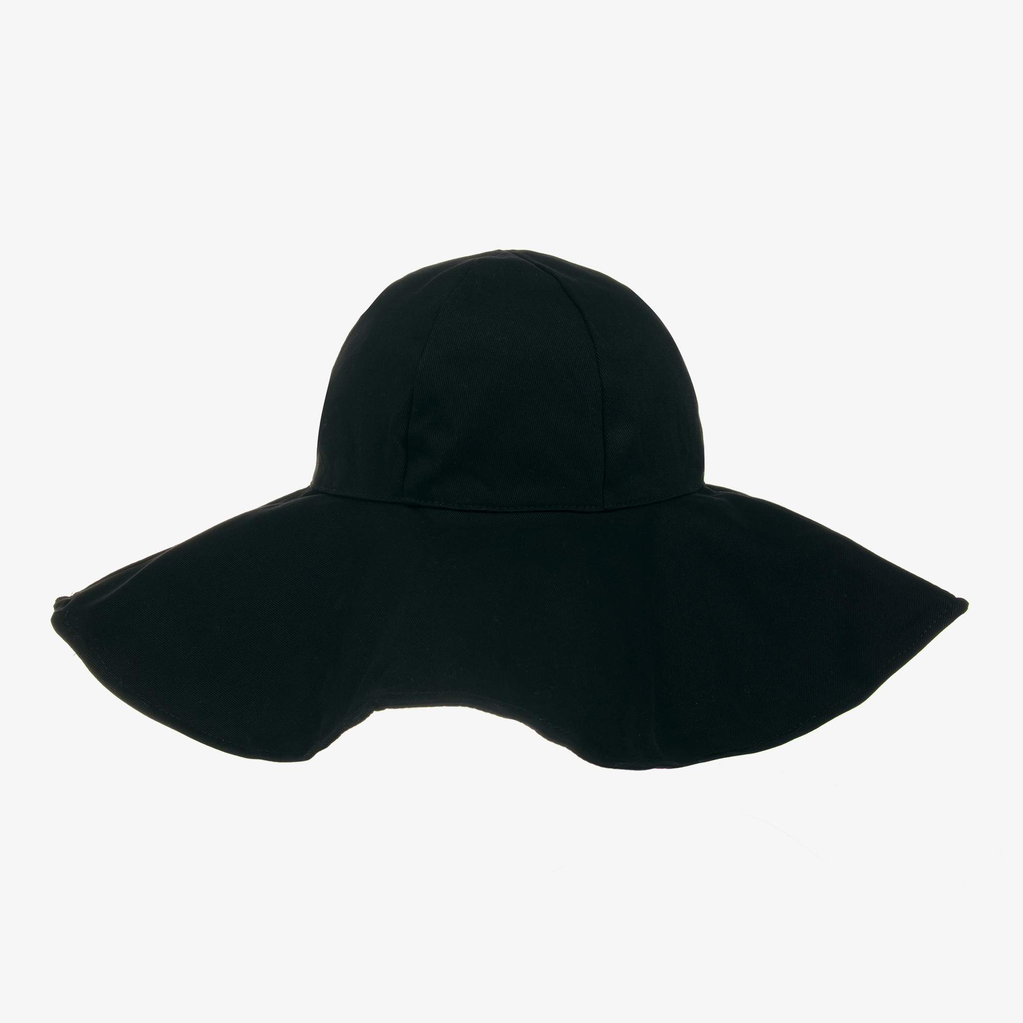 Girls black floppy sales hat