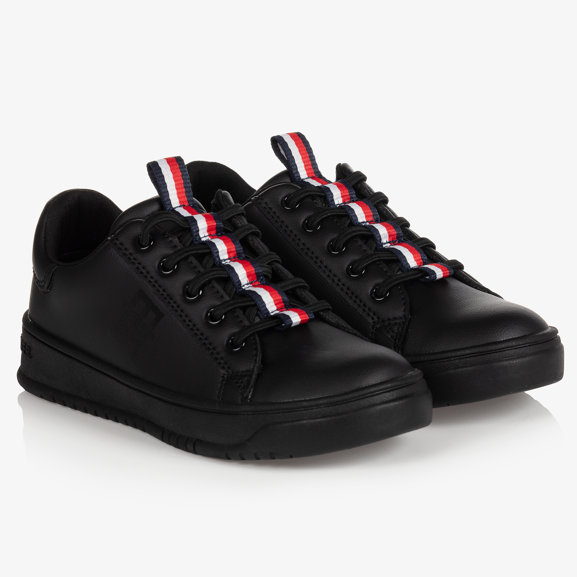 Tommy hilfiger black outlet trainers