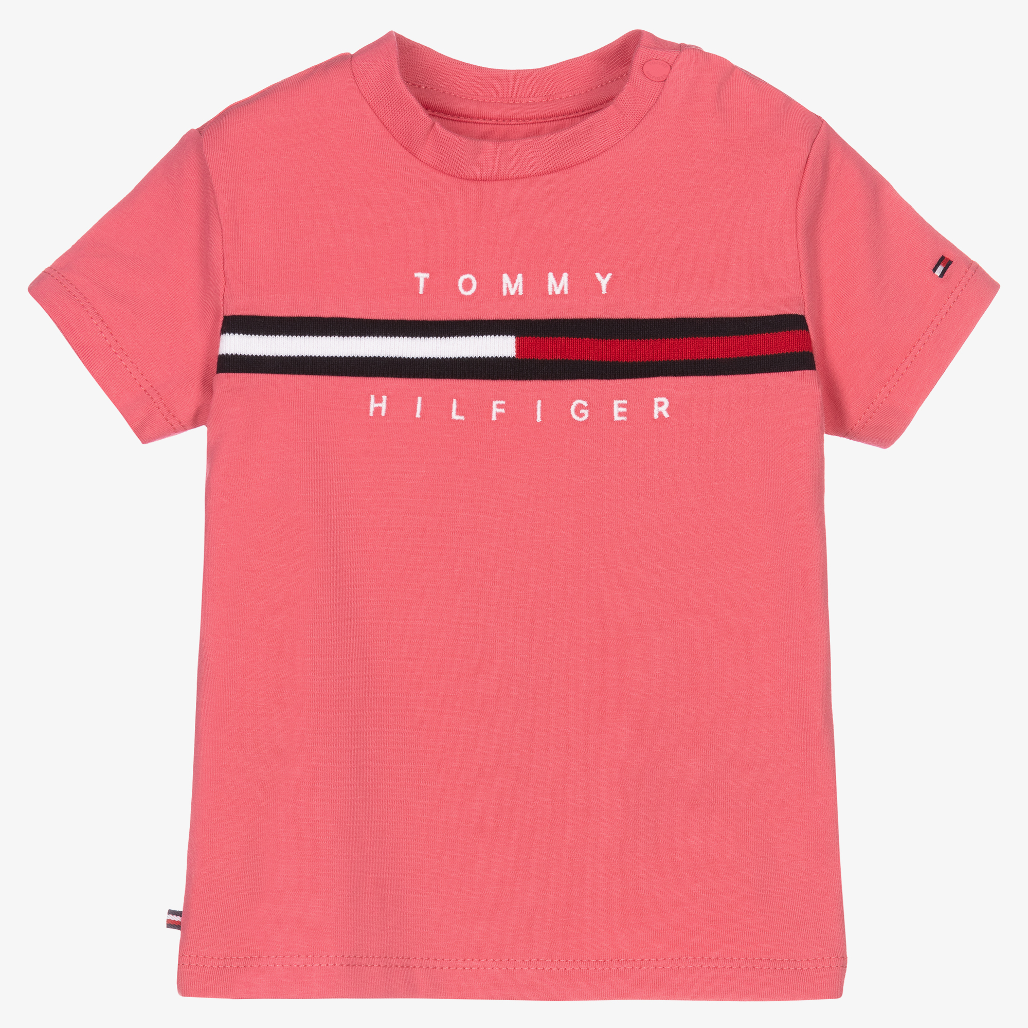 T-Shirt Logo - Tommy Childrensalon Outlet Pink Baby Hilfiger |