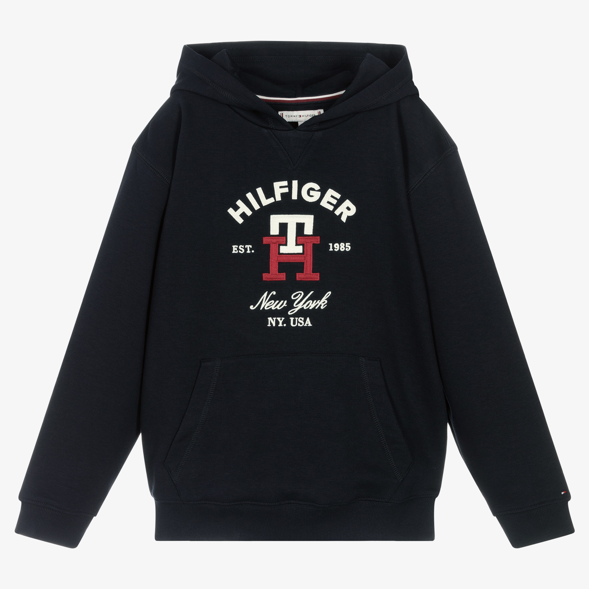 Tommy Hilfiger established logo hoodie in blue