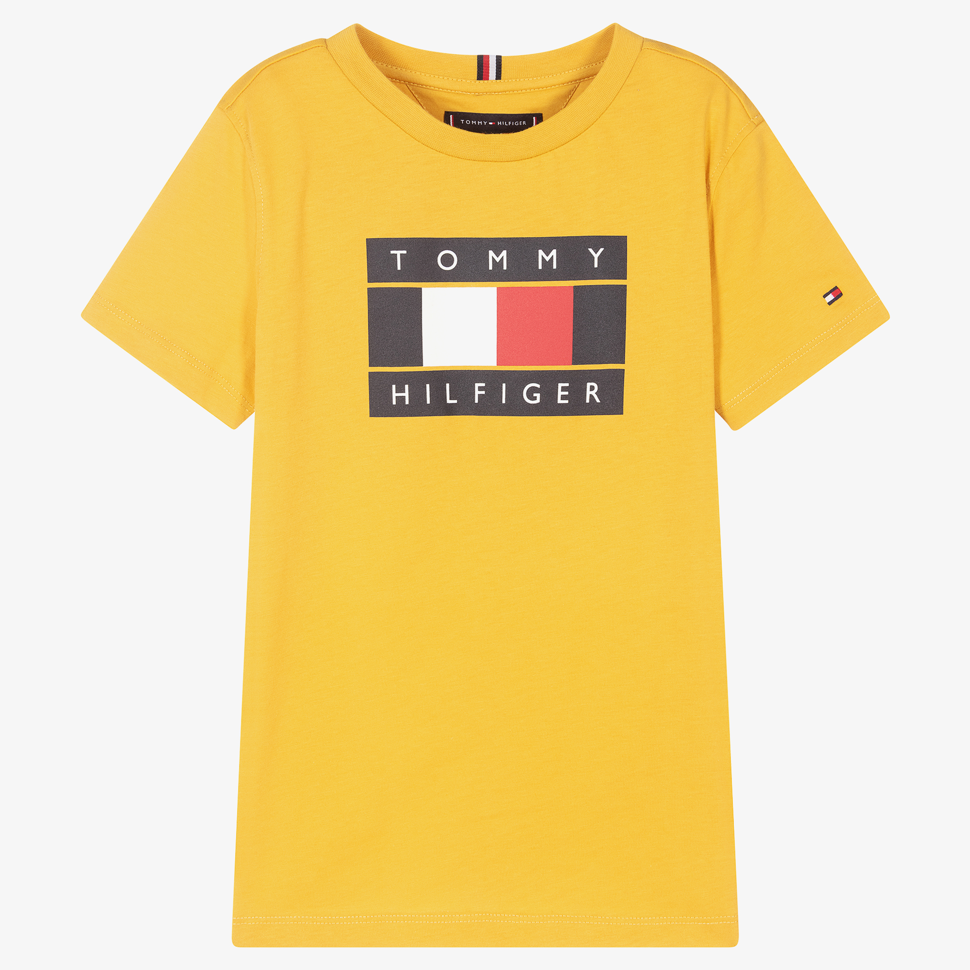 Tommy Hilfiger Teen Mustard Yellow T Shirt Childrensalon Outlet