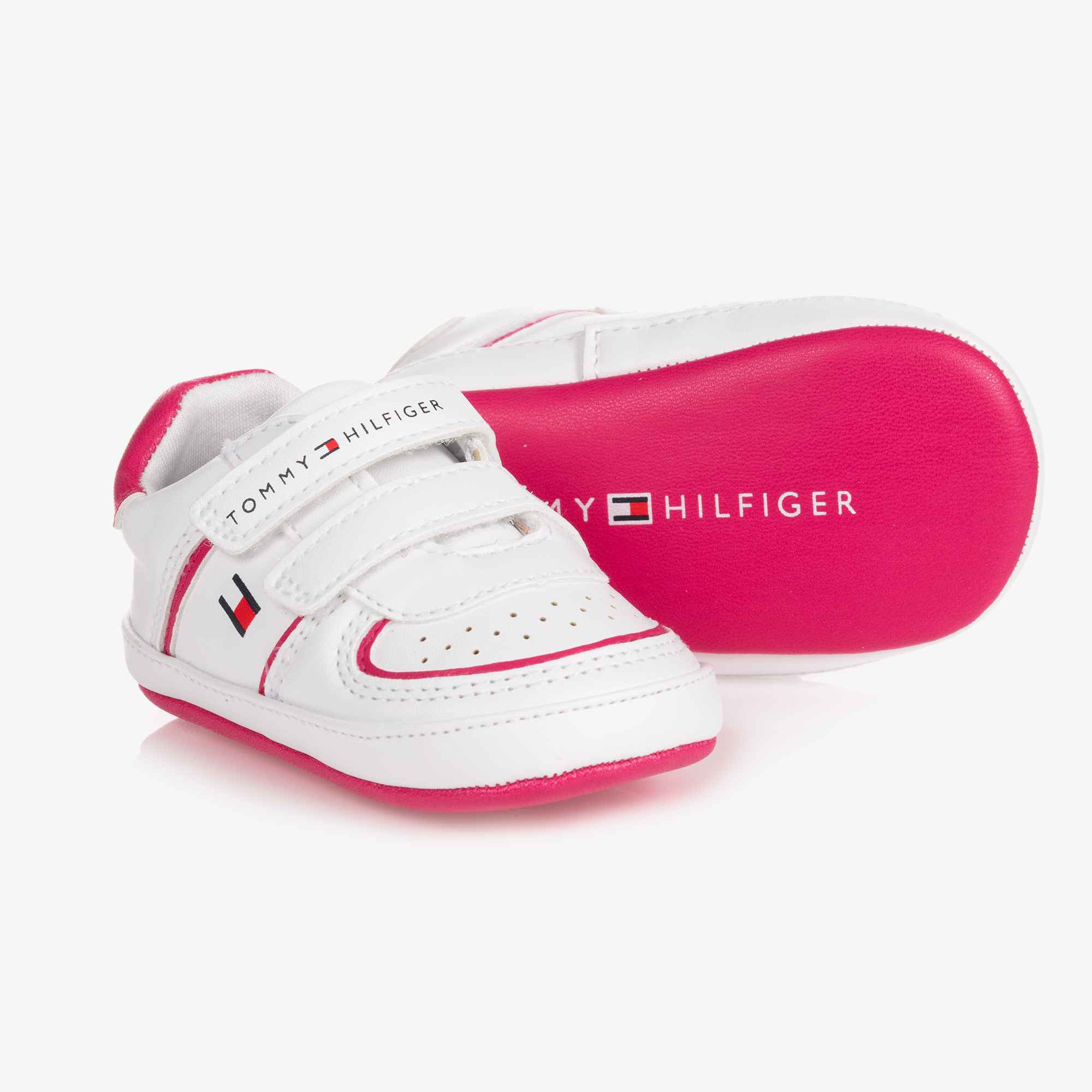 Tommy Childrensalon Baby Hilfiger Trainers | Outlet White - Pre-Walker