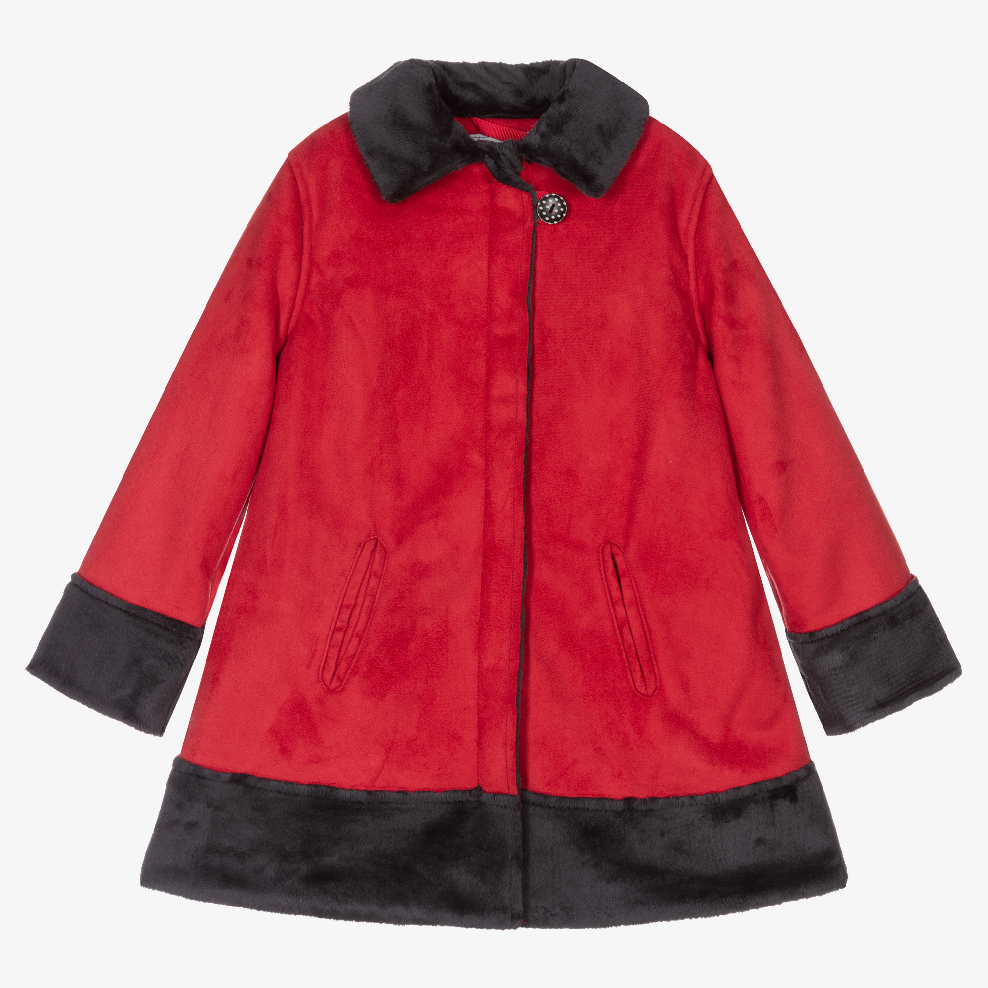 Girls clearance suede coat