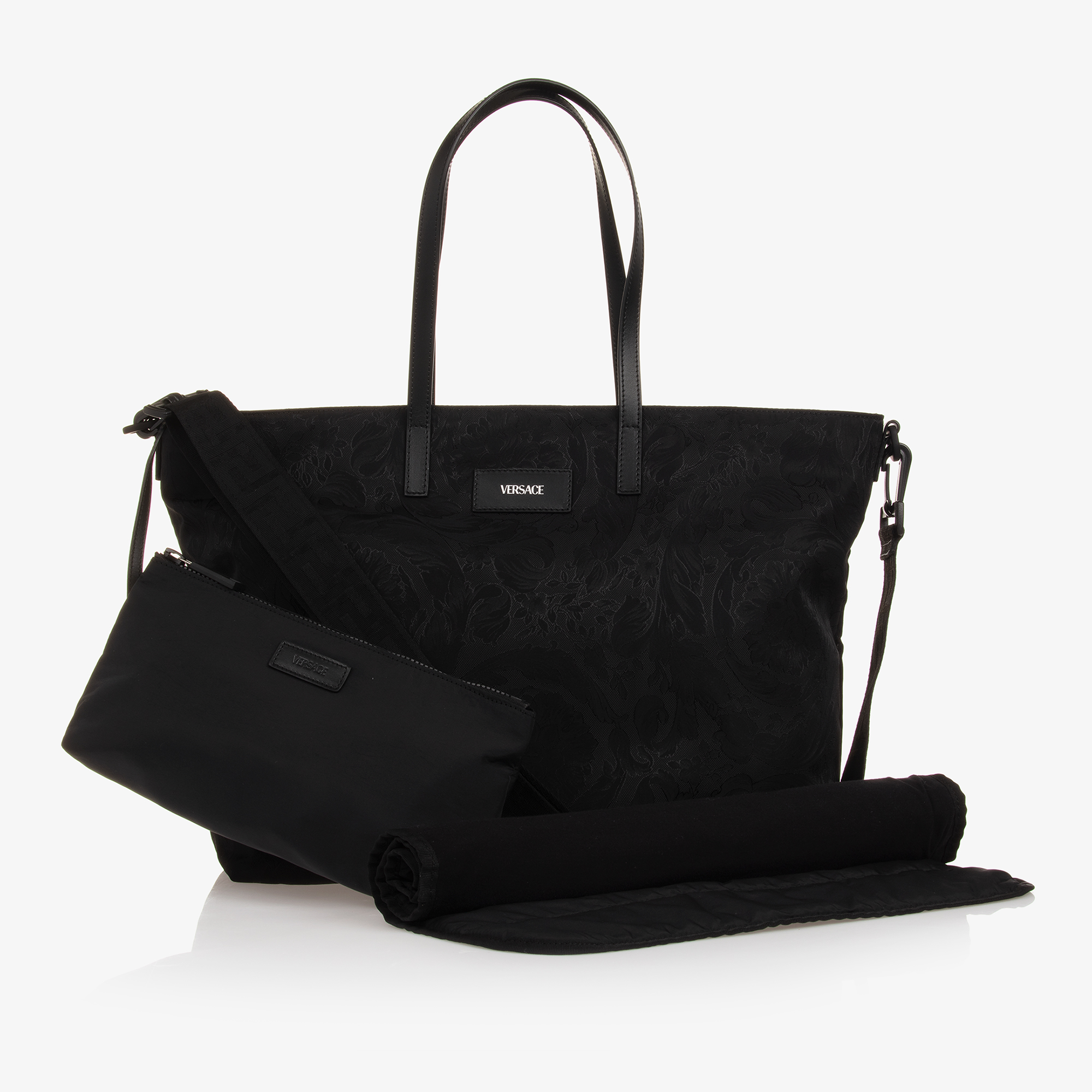 Versace Black Barocco Changing Bag 49cm Childrensalon Outlet