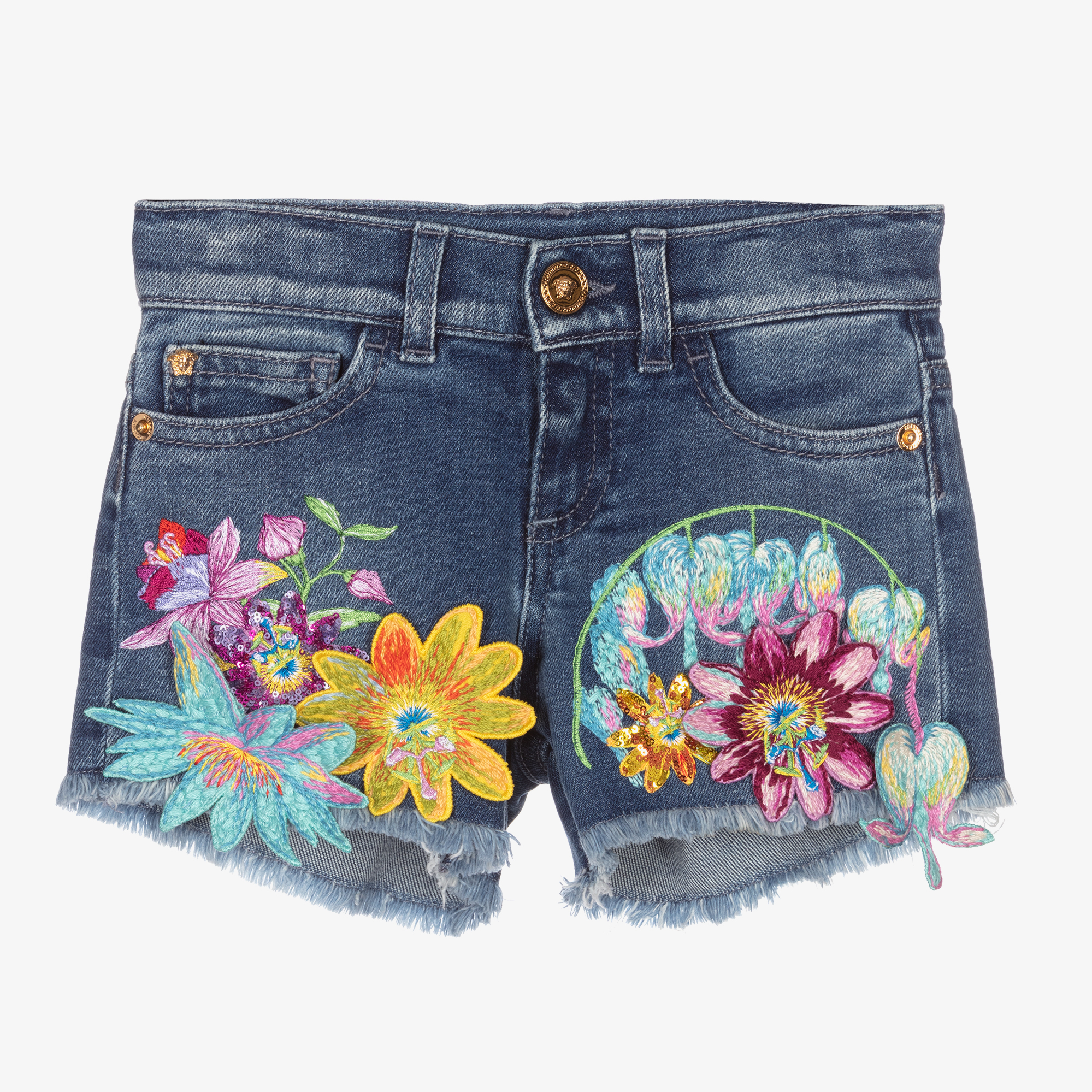 Flower store shorts denim