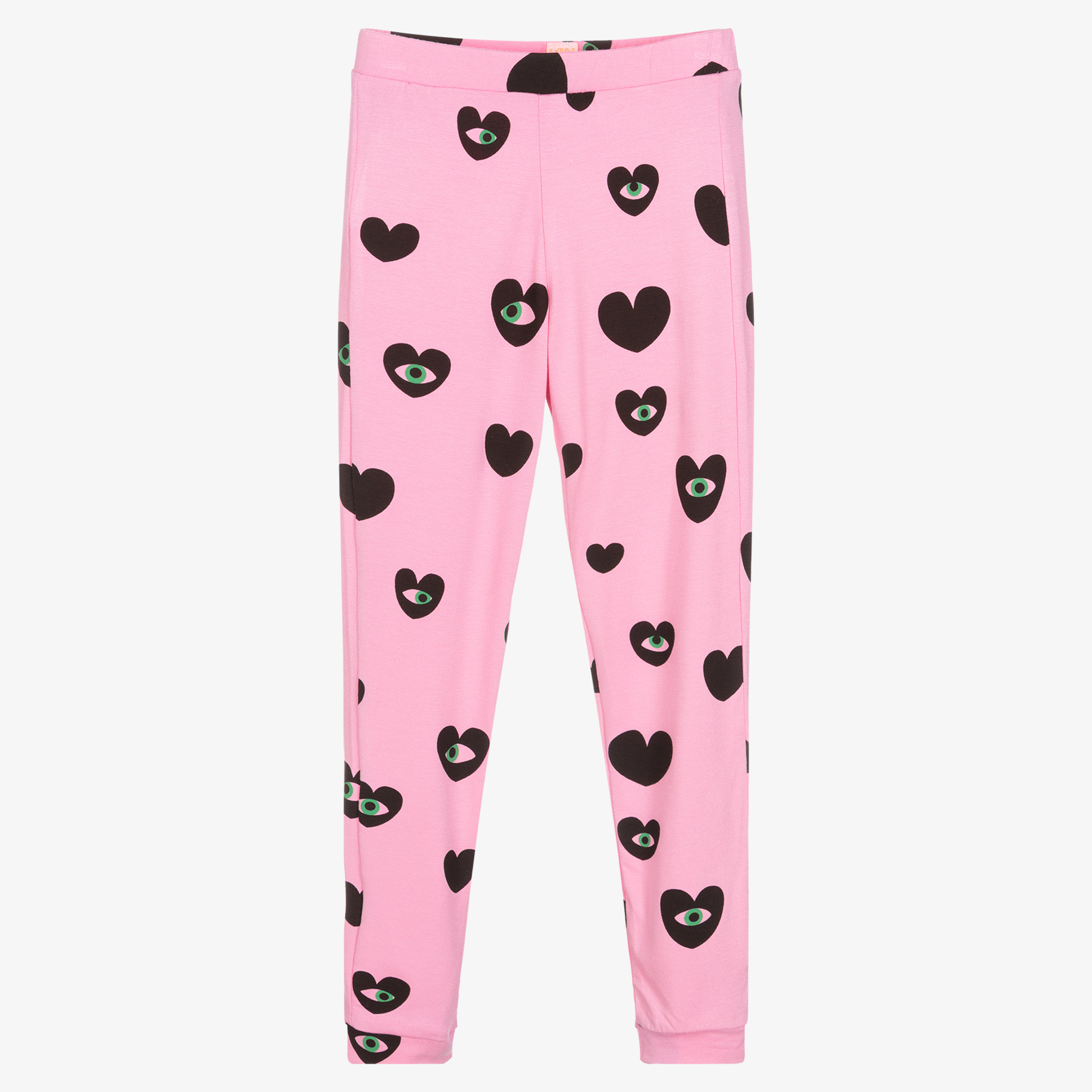 Pink heart leggings best sale